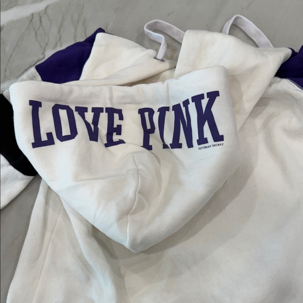 Baltimore Ravens White and Purple Hoodie VS small - Picture 6 of 6